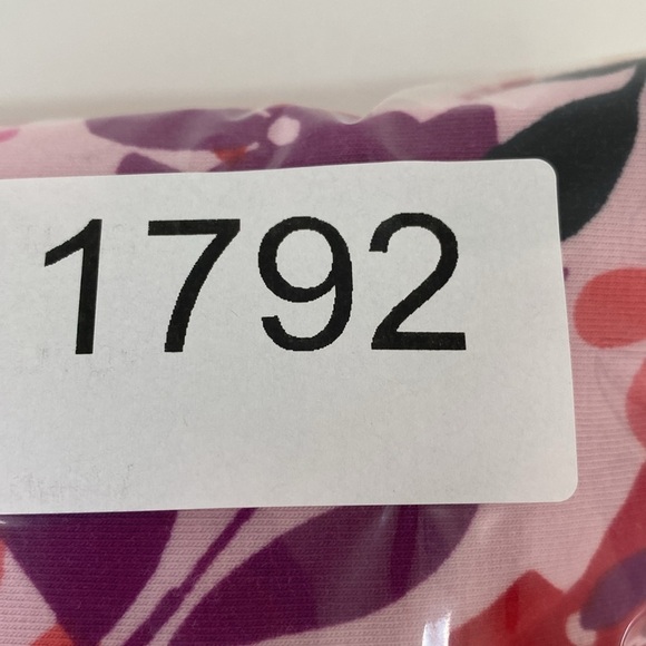 Lands'End Cotton Pullover Dress Leaf Print Cap Sleeve Women's Medium - Picture 12 of 13